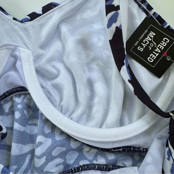 Swim Solutions Plus Size Underwire Bust Support Tankini Top Swimsuit Size 16 NWT - Picture 10 of 12